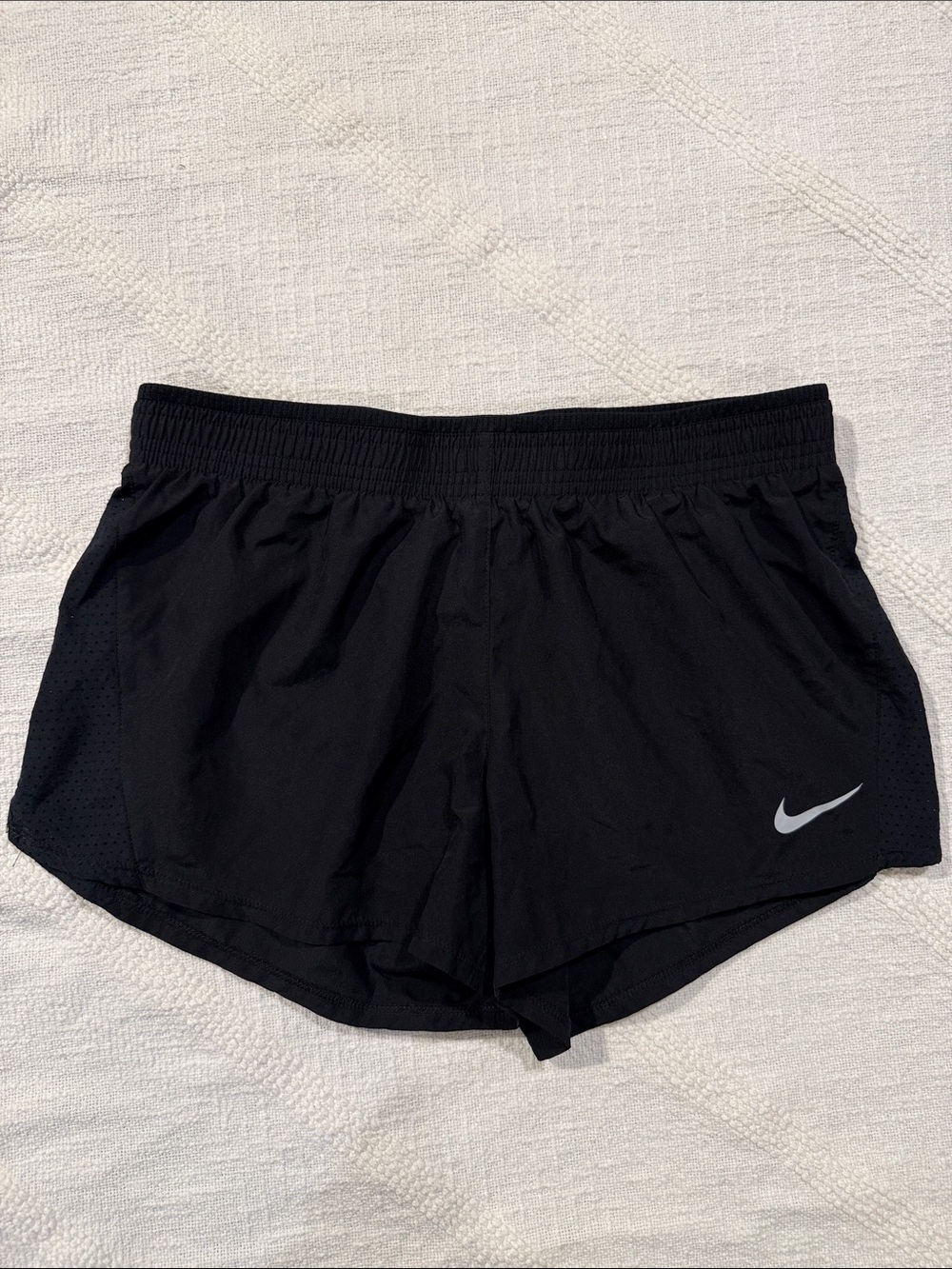 Nike Women’s Black Athletic Running Shorts with Reflective Swoosh